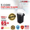 Popcorn Machine Hot Air Electric Popper Kernel Corn Maker Bpa Free No Oil 5 Core POP B