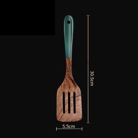 Non-stick Pan High Temperature Resistance Household Wood Spatula (Option: Fried shovel-Door Frame)