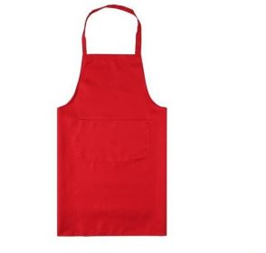 Fashion Home Kitchen Thickened Apron (Option: Red-58X73cm)