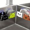 1pc; Cartoon Animal Shape Sponge Drain Rack; Sink Storage Rack; Multifunctional Sink Rack; Bathroom Sundries Rack Hook