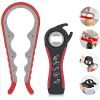 1pc Lid Opener Tool; Jar Opener For Weak Hands; Multi Function Can Opener For Seniors; Rubber Grip Bottle Opener