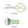 2pcs Kitchen Scissors & Vegetables Peeler; Stainless Steel Multifunctional Food Scissors