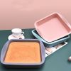 1pc Square Silicone Cake Pan Wave Pattern Toast Bread Baking Pan Easy To Wash High Temperature Resistant Oven Silicone Cake Mold